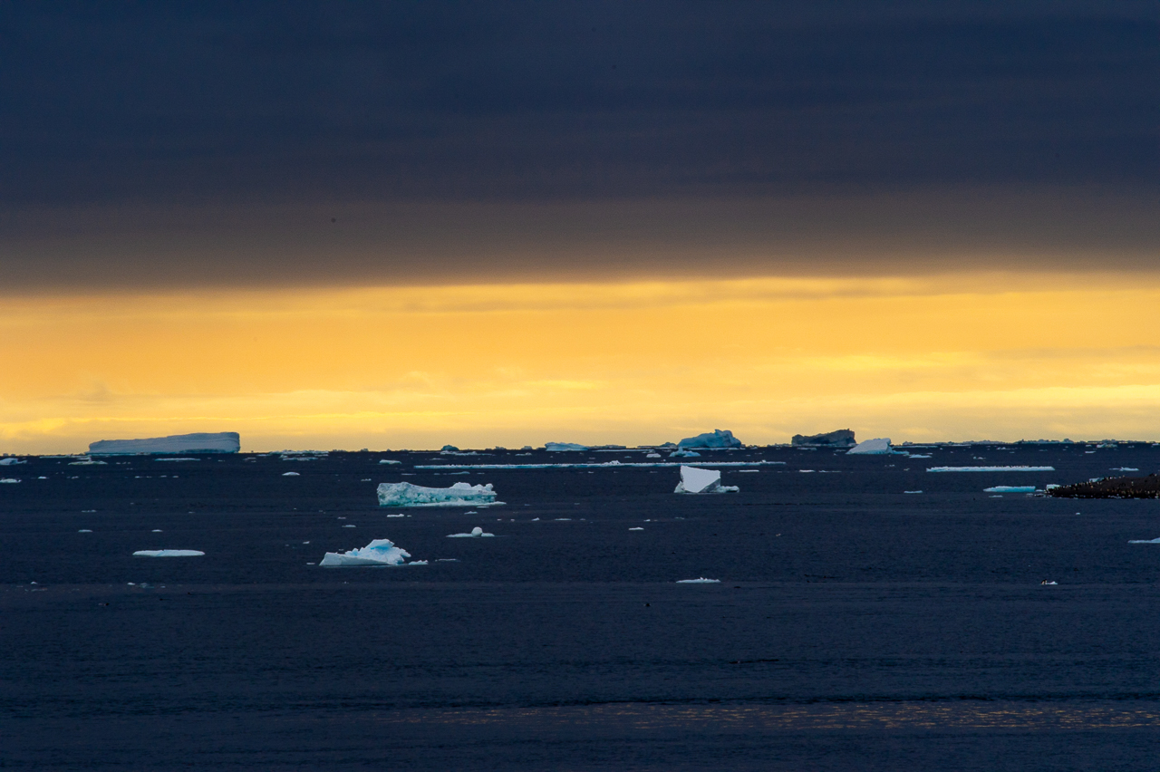 Evening Sea Ice at close to midnight